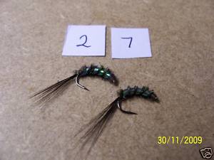 1 pk of 10 nymph flies all the same st27