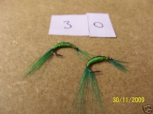 1 pk of 10 nymph flies all the same st30