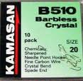 Kamasan B510 barbless crystal hooks