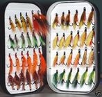 1 box of 48 assorted salmon flies
