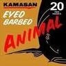 Kamasan animal eyed barbed hooks