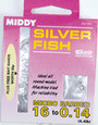 Middy silver fish hooks to nylon