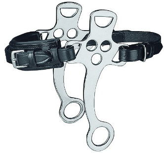 Black Leather Padded English Hackamore