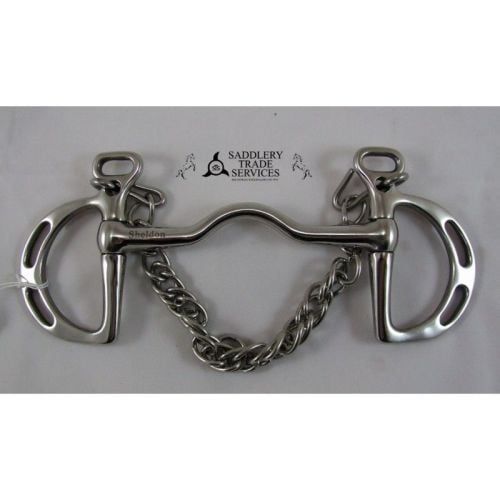 Stainless Steel Slotted Kimblewick with port