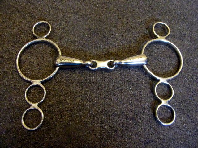 Cyprium French Link 4 Ring gag/Continental gag