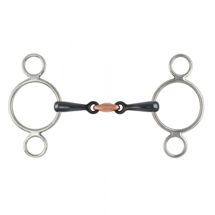 Shires Sweet Iron 2 Ring Gag with Copper Lozenge