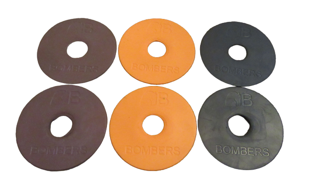 Bombers Orange /Black / Brown Bit Rubbers / Guards
