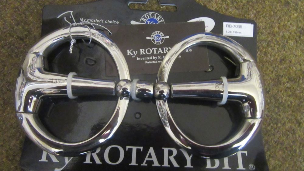 Double Jointed KY Rotary Eggbutt Snaffle - Doubler Eggbutt