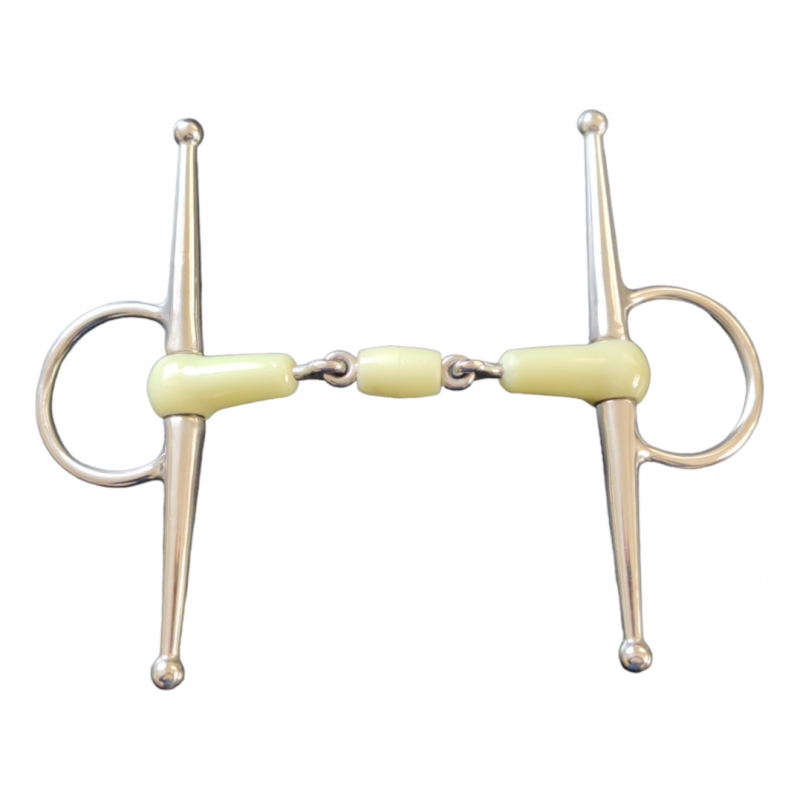 dressage legal range of full cheek bits with Lozenges and French Links