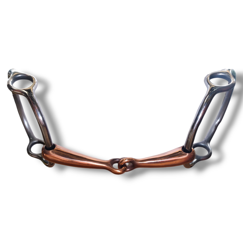 Large Copper Jointed Gag - 4" Rings