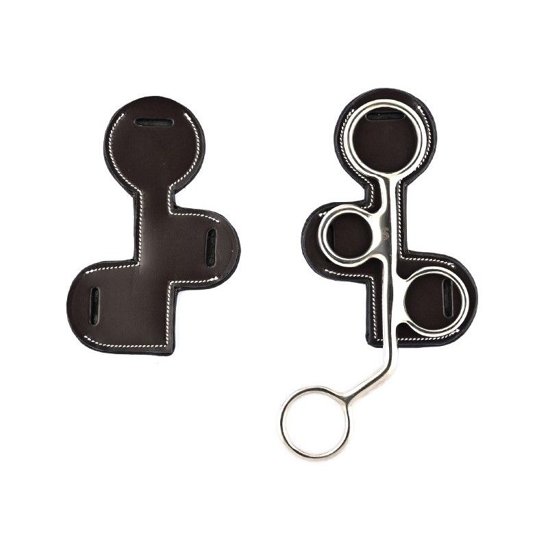 Leather Padded Cheek Protectors for Long Cheek Hackamore