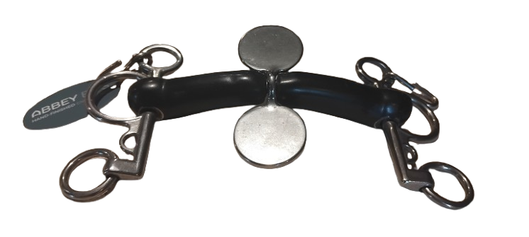 Abbey Vulcanite with Solid Spinner Short Shank Pelham