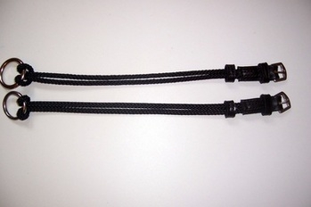 5/8 Abbey England Black Nylon Loop Ended Gag Roundings