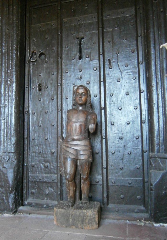 A 16th Century Carved Lime wood Figure Of St.Sebastian