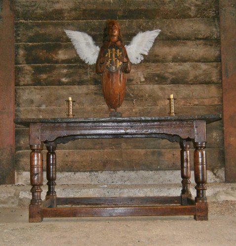 An Early 17th Century English Oak Altar Table 