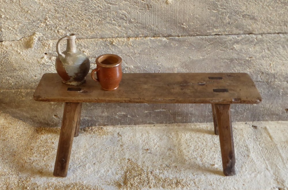 Late 18th Century Ash Bench Of Country Construction.SOLD