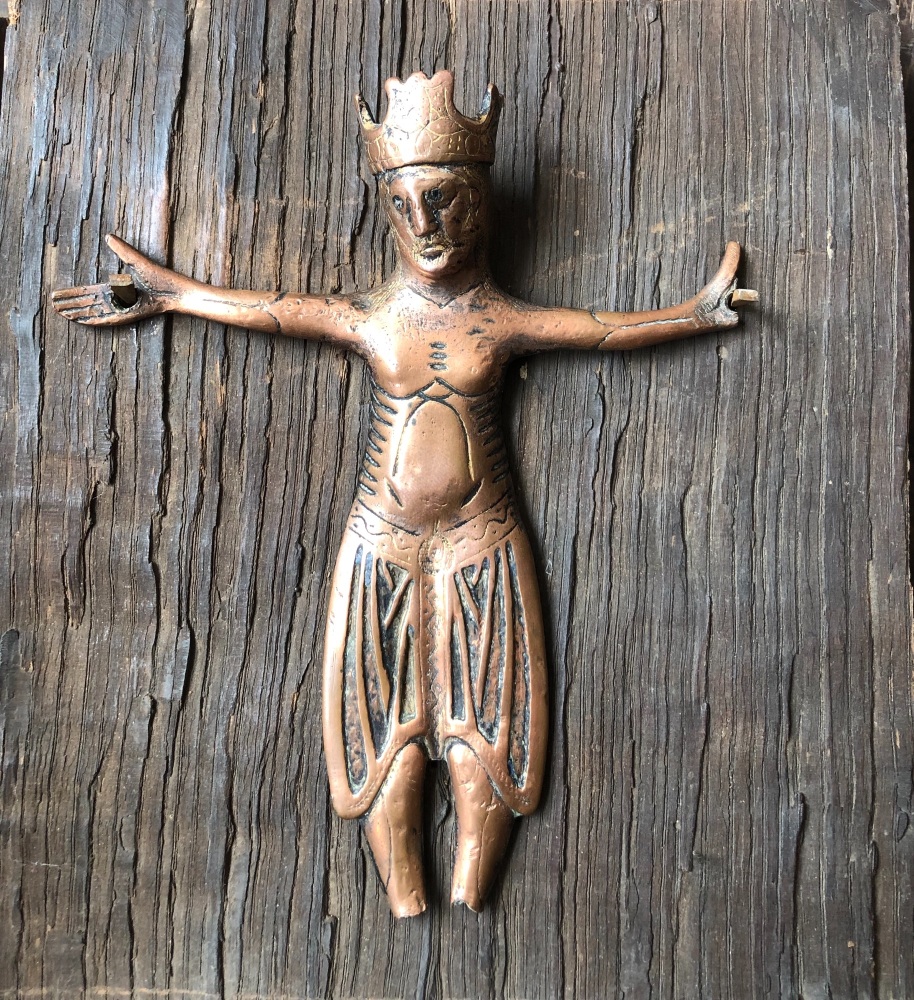 A Rare 13th Century Limoges Figure Of Christ.SOLD