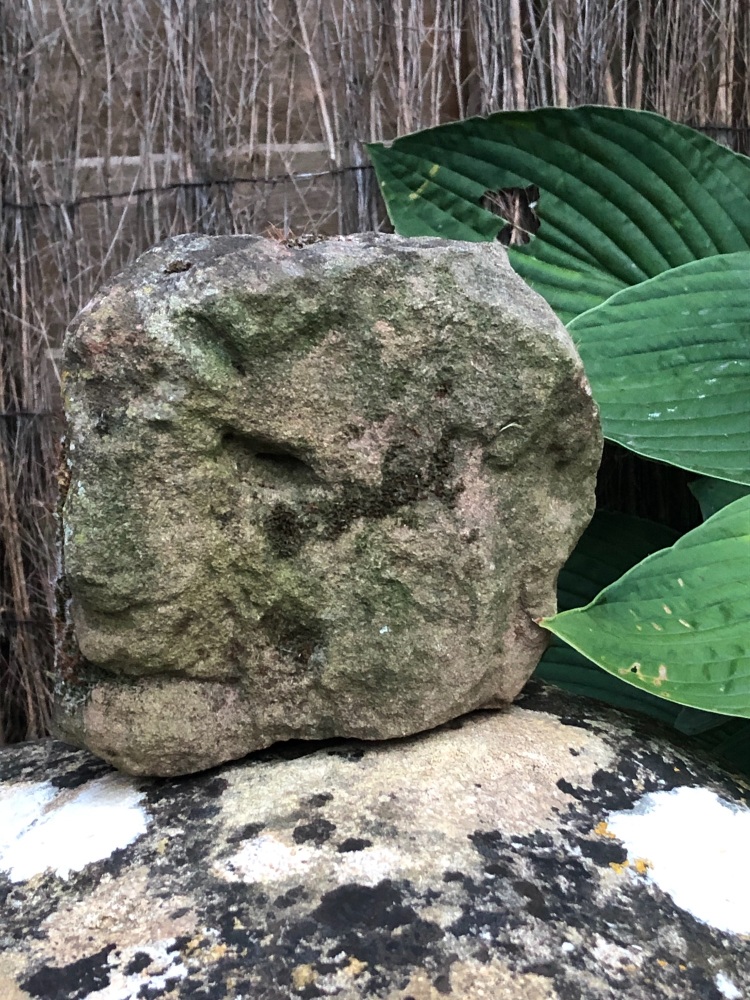 A Rare Early English Medieval Stone head carved in a primitive fashion SOLD