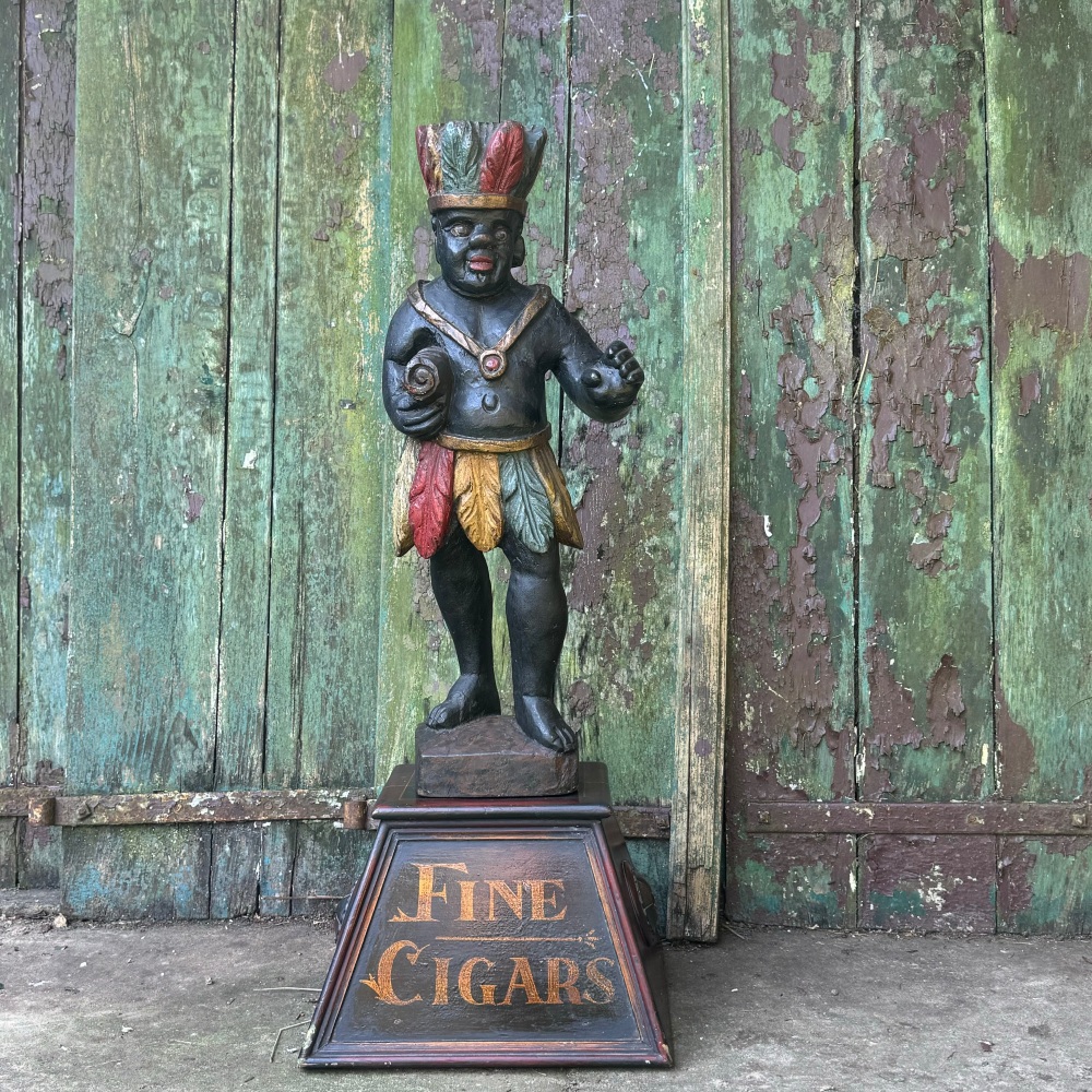 An 18th Century Carved Tobacconists Trade Sign .#SOLDðŸ”´