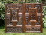 A Pair Of Elizabethan Carved Oak Doors From Exeter Region Circa 1570