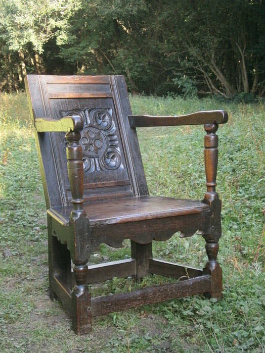 elizabethan wainscot chair oak