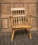 An 18th Century Rustic Ash And Elm West Country Stick Back Chair Of Primitive Construction