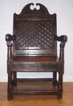 A Substantial 17th century  Carved oak wainscot chair