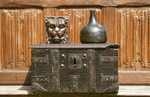 16th century english oak and iron bound strong box