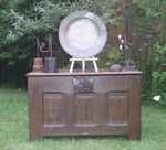 A Mid 16th Century Linenfold Coffer Of small size