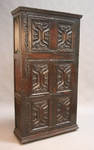 An Extremely Rare Henry VIII  English Caved Oak Gothic Cupboard