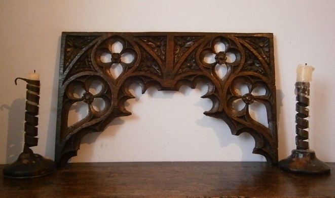 Gothic rood screen panel
