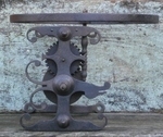 A Rare English 18th Century Iron Spit Jack By Repute From Sissinghurst Castle Kent.