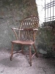 19th Century Ash And Elm Bow Back Windsor Chair.