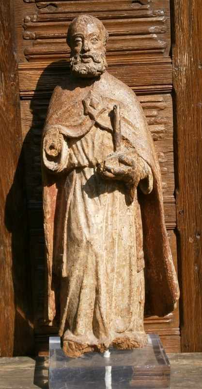 16th Century Carved Figure Of St Anthony
