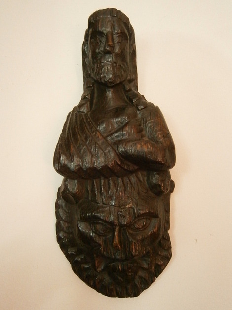 A 16th Century Elizabethan Carved Oak Caryatid With Lion Face