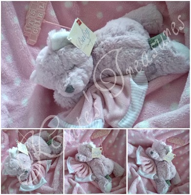 Pink Hug-a-Boo Musical Bear for baby girl by Suki Gifts