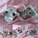 Luna Pink Donkey Booties for 0-10 months baby girl by Suki Gifts 
