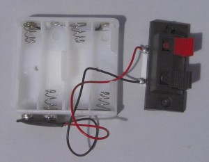 12v Battery Holder with Connector