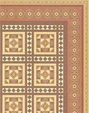 24th Scale Wallpaper Victorian Floor Tiles