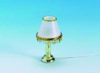 Gold trim table lamp
