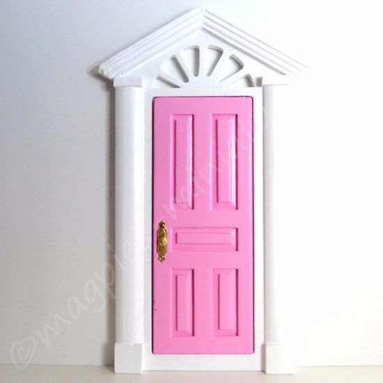 Door : Painted Pink and White