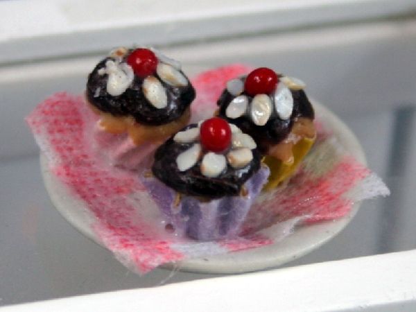 Chocolate and cherry cupcakes