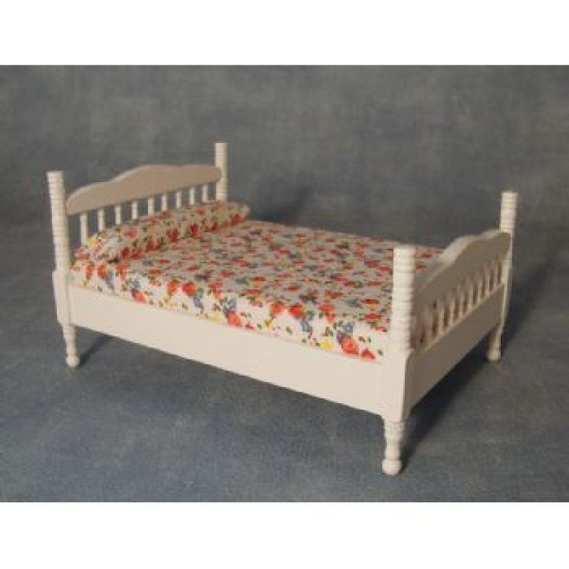 Double Bed - white painted