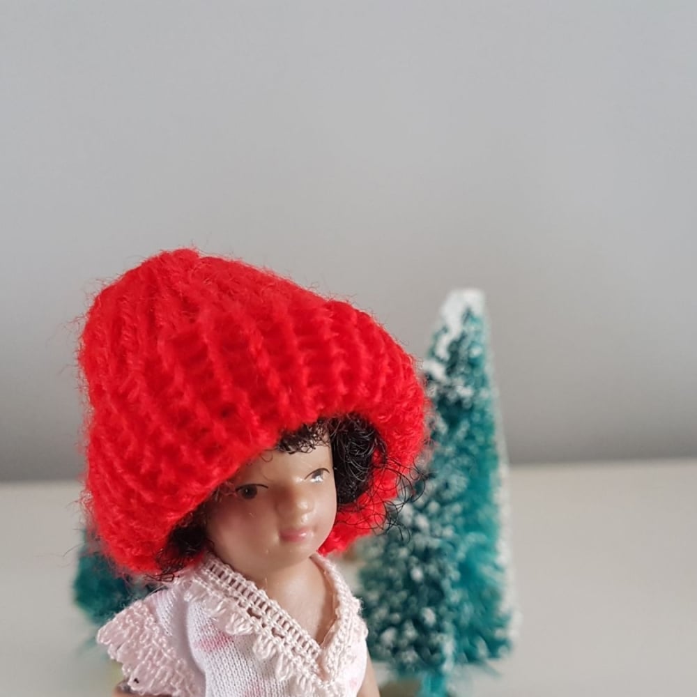 Wooly winter Hat - Red