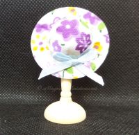 Ladies Summer Hat - Purple Floral