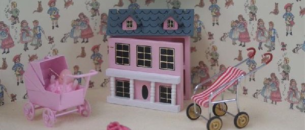 A selection of dollshouse accessories suitable for a childs bedroom