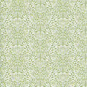 Wallpaper Acorns, Green on White background