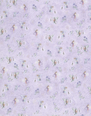 24th Scale Wallpaper Fairies on Purple background