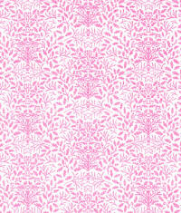 24th Scale Wallpaper Acorns Pink on White
