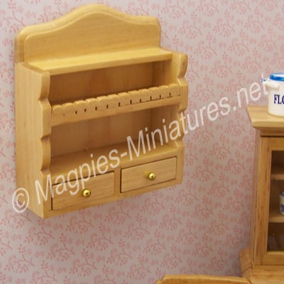 Wall Shelf Unit with Drawers